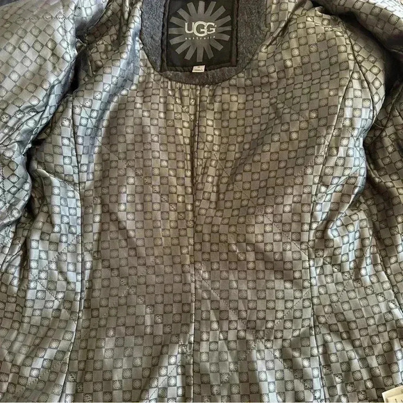 UGG Puffer Down Gray Jacket Parka 80% Duck Down M - Picture 10 of 16